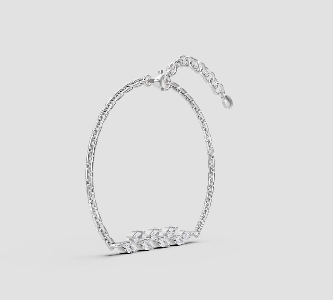 Lumine Leaf Chain Bracelet