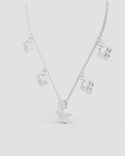 Lunaria Sparkle Charm Necklace