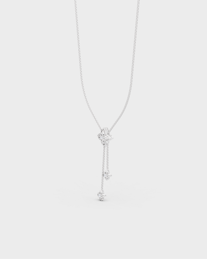 Celeste Drop Lariat Necklace
