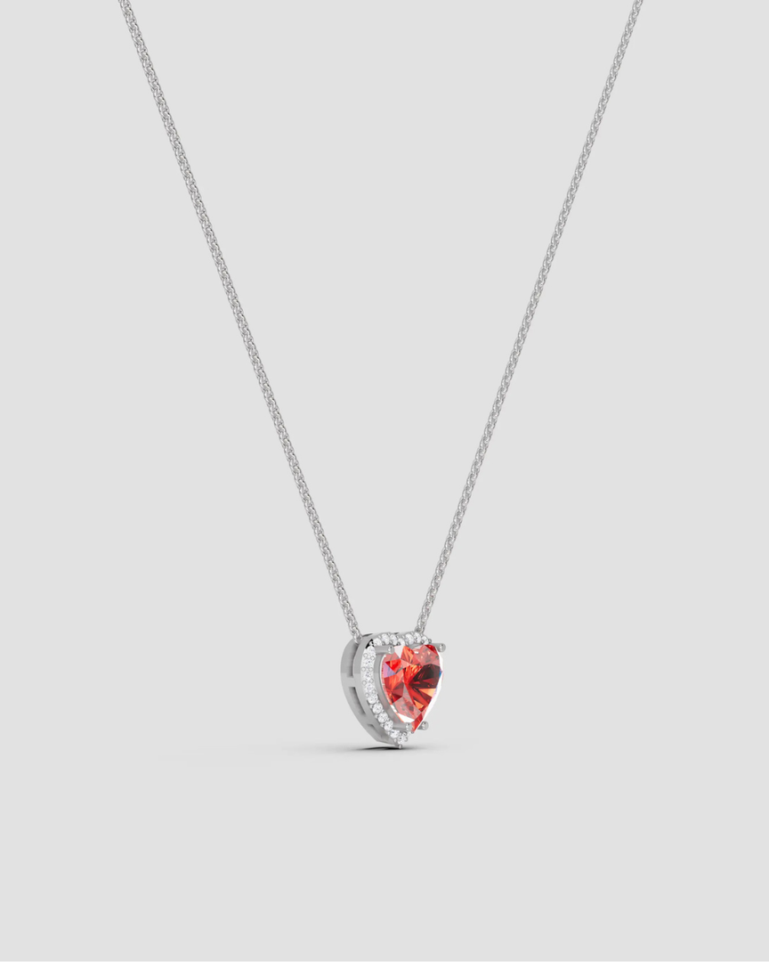 Rose Amour Heart Pendant