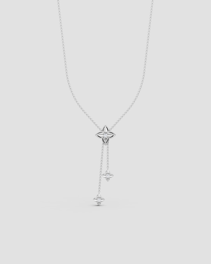 Celeste Drop Lariat Necklace