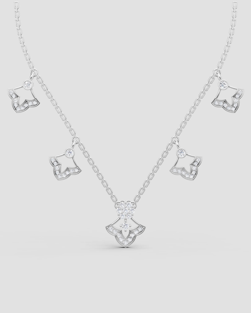 Lunaria Sparkle Charm Necklace