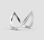 Load image into Gallery viewer, Elegant V Ring