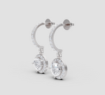 Load image into Gallery viewer, Celestia Halo Drop Earrings