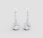 Load image into Gallery viewer, Celestia Halo Drop Earrings