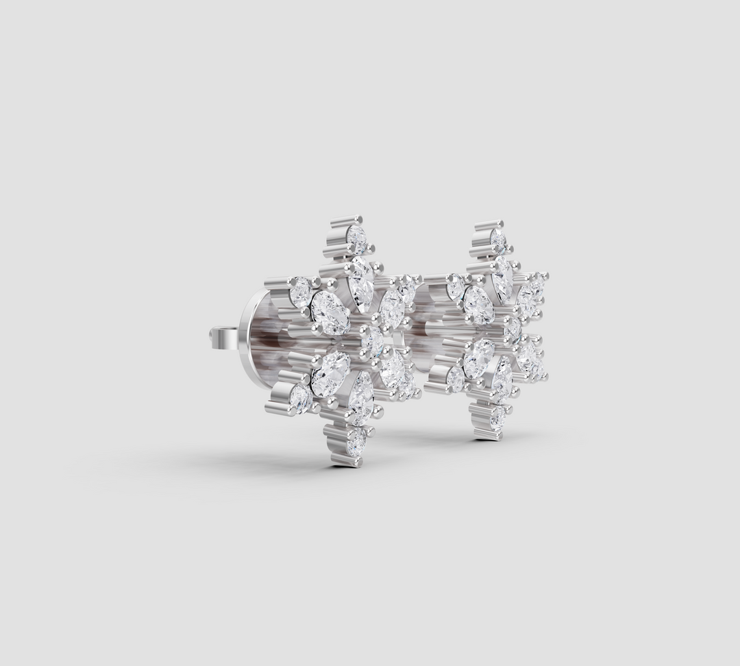 FrostBloom Radiant Studs Earrings