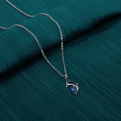 Sliver Porpoises Pendant
