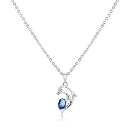 Sliver Porpoises Pendant