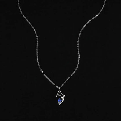 Sliver Porpoises Pendant